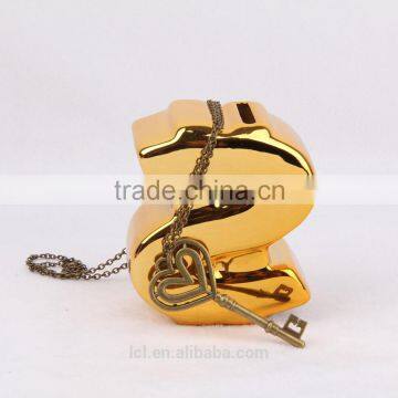 New Arrival Pop Steampunk Key Chain Heart Pendant Bronze Statement Necklace 2015 Yiwu Fashion Jewelry Hot Sale photo-3