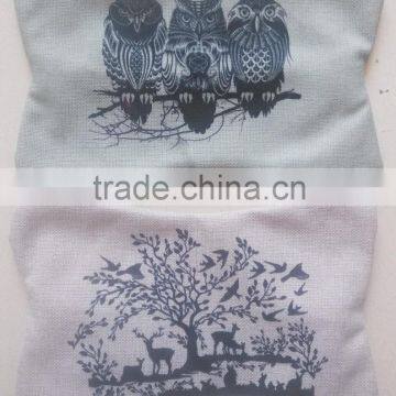 Nature Linen Material Custom Printed Memory Foam Car Lumbar Seat Cushion & Car Neck Pillow photo-5