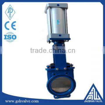 rubber Lined pneumatic knife gate valve pn16