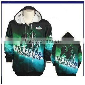 best selling 100 polyester spandex sublimation mens hoodie with hole