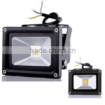 10W LED White Floodlight Outdoor Flood Lamp Black