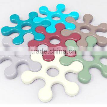 New Design Colorful Heat Resistant silicone placemat and silicone coasters