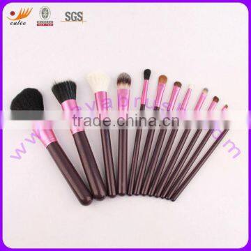 12 pcs natural hair cosmetic brush for beautiful girls