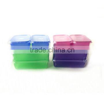 4 Pieces/Lot Clear Easy Open Cheap Plastic Reusable PP Lunch Box Food Container Plastic photo-4