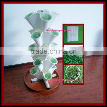 landscape new product plastic stackable flowerpot vertical hydroponics garden tower