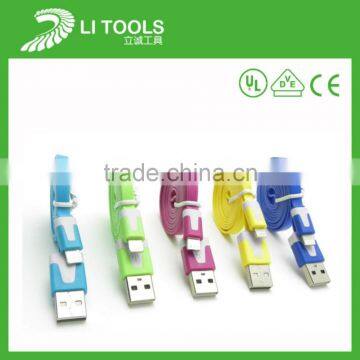 High quality flashing cable charging line friendly usb data line