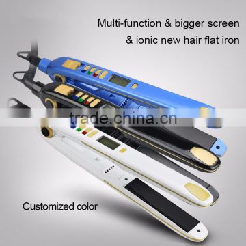 2017 professional LCD display ceramic flat iron fast hair straightener JBG-LS150