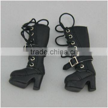 1/6 inch black bjd doll boy shoes