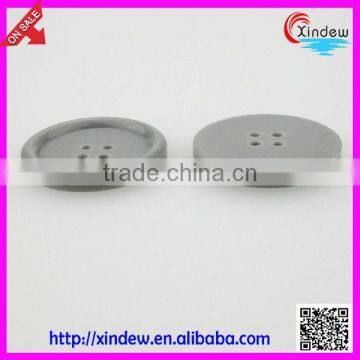 Grey Resin 4-holes Round Buttons photo-3