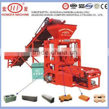 QTJ4-26 concrete brick machine in construction