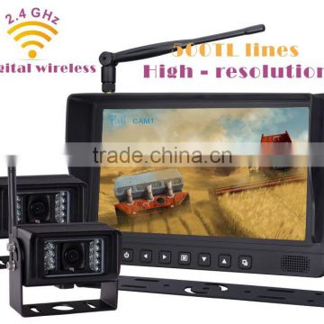 Tractors Security Camera System with 2.4GHz Digital Wireless Transmitter for Combine Vision Security