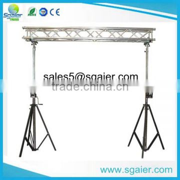 Mid-size 4.2m lifting tower lighting crank stands for dj events