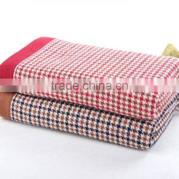 2015 Hot Sale 100% Check Cotton Bath Towels, Cotton Face Towel photo-5