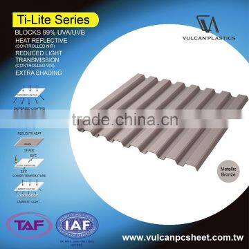 Plastic Polycarbonate Silver Laminated Sheet (Ti-Lite Metallic Bronze Series) photo-3