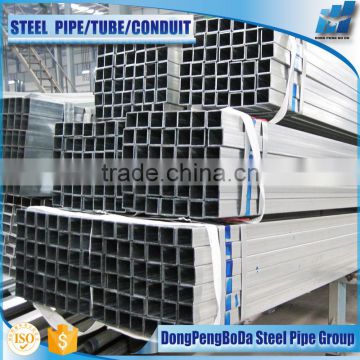 100*100mm box section Pre Gi Square Pipes