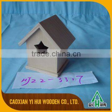 Crafts Hang Garden Wooden Bird House Feeder photo-4