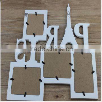 Unfinished Novel Customized Funny Wooden Photo Frames for Family photo-3