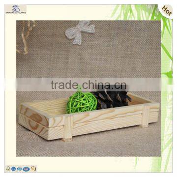 Natural Handmade Vintage Deep Wood Fodder Tray photo-6