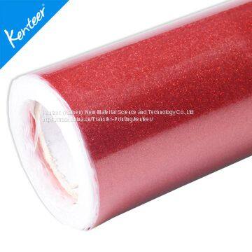 Kenteer Heat Transfer Vinyl Glitter for Clothing 0.5*25m One Roll photo-3