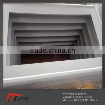 Grey PMMA plastic shell for home appliance