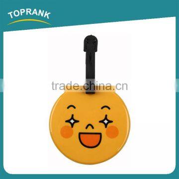Toprank Custom Colorful Strip Emoji Suitcase Baggage Tag Travel Airline PVC Luggage Tag Bag Tag Travel ID Card photo-3