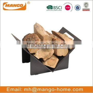 Metal Triangular Fireside Log Holder