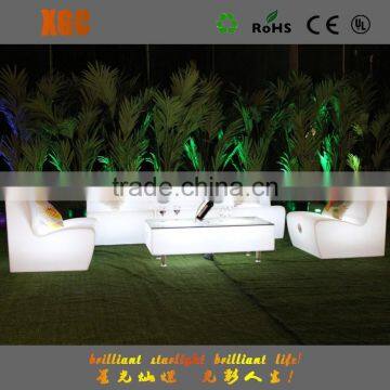 remote control wholesale nightclub furniture led bar sofa /led furniture sofa