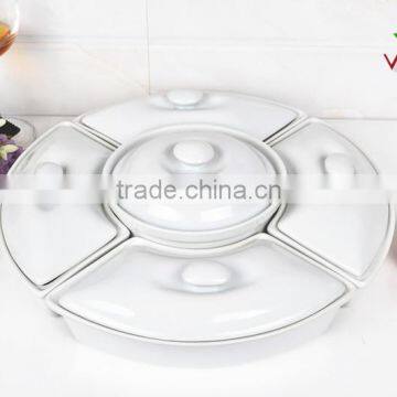 13.5" Size Porcelain Roaster Pan With Lid photo-2