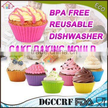 NBRSC Reusable and Non-stick Mini Silicone Baking Truffle Muffin Cup Molds Mini Chocolate Holders Pack-6 photo-3