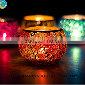 Handmade mosaic candle holder