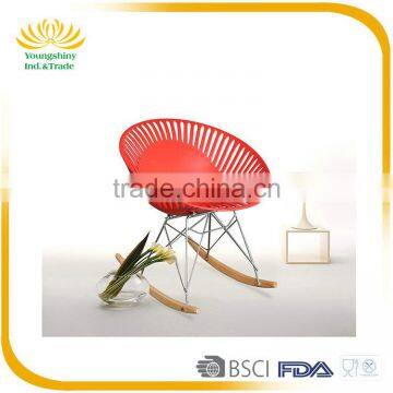 Manufacturer Popular Cheap Plastic Rocking Chair With Beech Legs photo-3