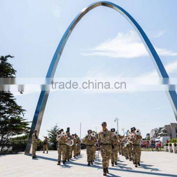 Art Sculptures Abstract Metal Craft Modern Sculpture Swirl Stainless Steel Sculpture photo-3