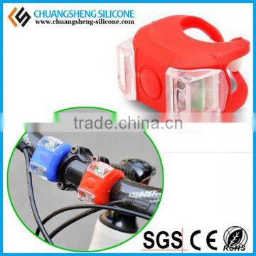Silicone Cover Bicycle Front and Back Light, LED Bike Flashlight photo-2