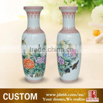 Jingdezhen customize home decor Chinese reproduction trumpet vase