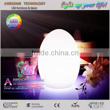 Battery powered led egg shape lamp for Christmas decoration