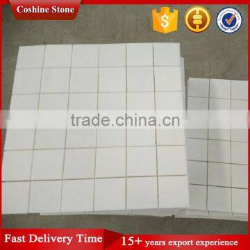 Elegance Square shaped pure white natural marble mosaic tiles 300*300