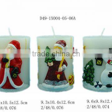 Christmas pillar candle wholesale