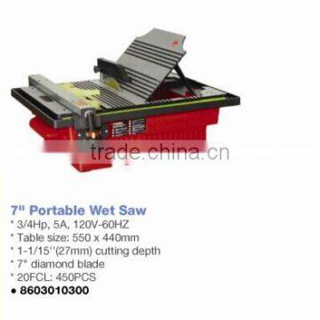 7" portable wet saw