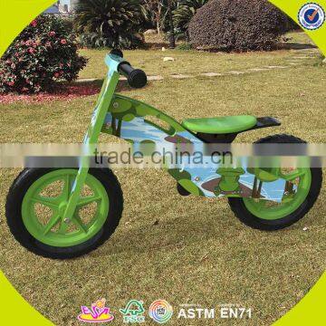 2017 Wholesale Cheap Wooden Childrens Bike Without Pedals for Toddlers W16C175 photo-2