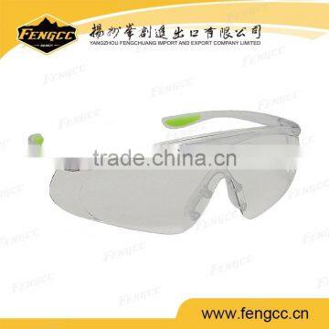 Branded clear plastic PC safety goggle