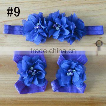 Fabric Flower Headband for Kids Hair Accessories, Foot Flower Band for Baby Girl photo-4