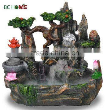 2015 new high quality resin water fountains Chinese style