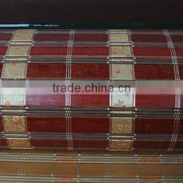 colored bamboo slat and ribbon curtain