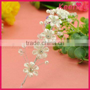 China fashion acryilc bridal wedding hair accessories WHD-015