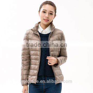 Wholesale Woman Ultra Light Down Jacket Winter Feather Weight Ladies Down Jacket photo-5