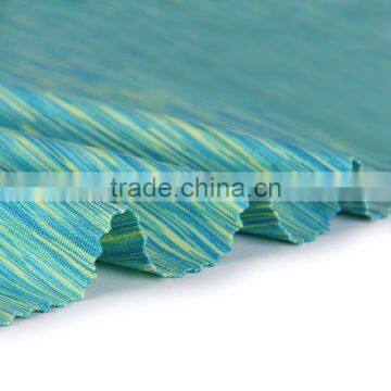 Modern design 100 polyester cation melange fabric