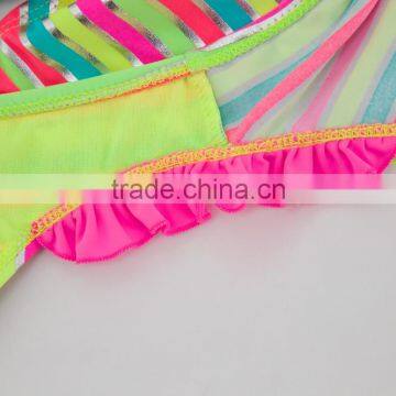 China Manufacture Customized Girl Swimwear In Kids Bikini photo-4