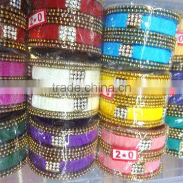 Girls Fashion Bangle Sets, Indian Churi Bracelet,Thread Bangle Sets for children