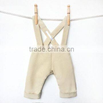 Most Popular 100% Cotton Tops and Beige Shortall Baby Clothes For Kids Boy With Bow Tie
