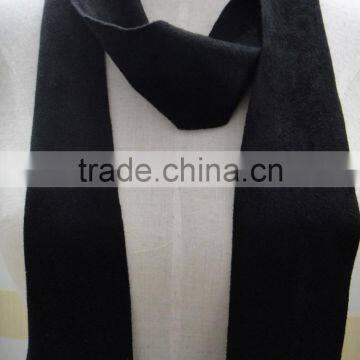 The Latest Italy Designer Hot Lady Men Black Braided Velvet Scarf photo-4
